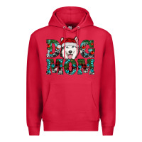 Cardinal Christmas Dog Mom Husky Premium Hoodie - RanaPortraitStore