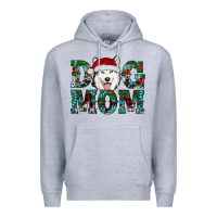 Heather Grey Christmas Dog Mom Husky Premium Hoodie - RanaPortraitStore
