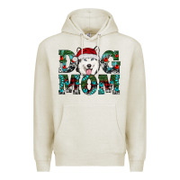 Oatmeal Heather Christmas Dog Mom Husky Premium Hoodie - RanaPortraitStore