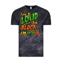 Cloud Black Say it loud i'm black and i'm proud Vintage Tee - HowdyJamesFarm