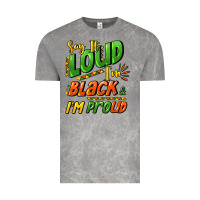 Cloud Rock Say it loud i'm black and i'm proud Vintage Tee - HowdyJamesFarm