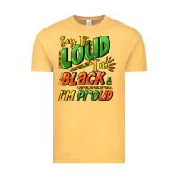 Vintage Mustard Say it loud i'm black and i'm proud Vintage Tee - HowdyJamesFarm