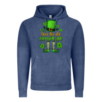 Vintage Denim Just here for the shenanigans St. Patrick's Vintage Hoodie - OliviaCreatesArt