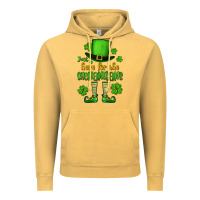 Vintage Mustard Just here for the shenanigans St. Patrick's Vintage Hoodie - OliviaCreatesArt
