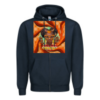 Navy fall african girl Zipper Hoodie - BarkalooDesign