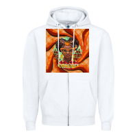 White fall african girl Zipper Hoodie - BarkalooDesign