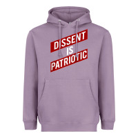 Lavender DISSENT IS PATRIOTIC Political Meme Raglan Baseball Tee Heavyweight Hoodie - maiPhamDesign