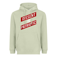 Matcha DISSENT IS PATRIOTIC Political Meme Raglan Baseball Tee Heavyweight Hoodie - maiPhamDesign