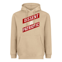 Mushroom DISSENT IS PATRIOTIC Political Meme Raglan Baseball Tee Heavyweight Hoodie - maiPhamDesign