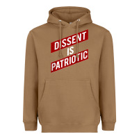 Toasted Coconut DISSENT IS PATRIOTIC Political Meme Raglan Baseball Tee Heavyweight Hoodie - maiPhamDesign