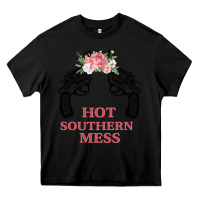Black Hot Southern Mess Heavy Core Tee - Bettercallsaul