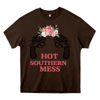 Chocolate Brown Hot Southern Mess Heavy Core Tee - Bettercallsaul