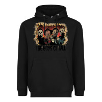 Black the boys of fall leopard pattern bleached halloween murder t shirt Heavyweight Hoodie - maiPhamDesign