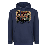 Navy the boys of fall leopard pattern bleached halloween murder t shirt Heavyweight Hoodie - maiPhamDesign
