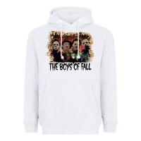 White the boys of fall leopard pattern bleached halloween murder t shirt Heavyweight Hoodie - maiPhamDesign