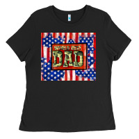 Black world best dad Ladies Tee - TumblerDesignByShophia