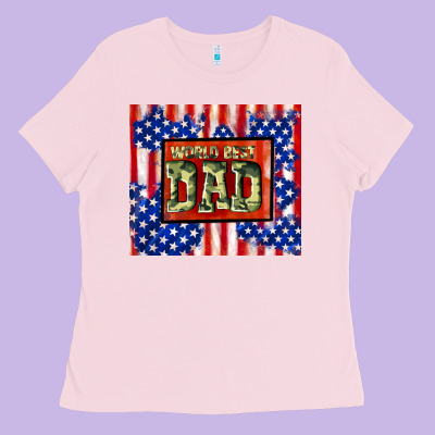 World Best Dad Ladies Tee Designed By Tumblerdesignbyshophia