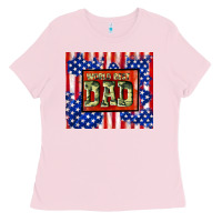 Bubblegum Pink world best dad Ladies Tee - TumblerDesignByShophia