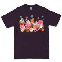 Plum Pink gingerbread coffee cups Premium Tee - texasbilliewilder