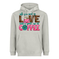 Moon Dust all you need is love and a good cup of coffee Heavyweight Hoodie - AdoDesignShop