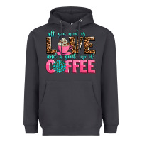 Smoke all you need is love and a good cup of coffee Heavyweight Hoodie - AdoDesignShop