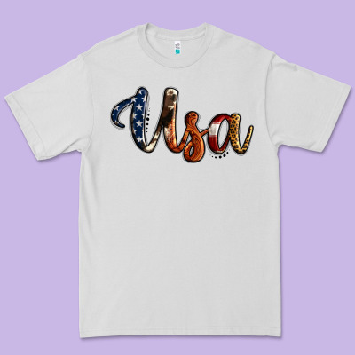 Usa Calligraphy Premium Tee Designed By Jasminsmagicworld