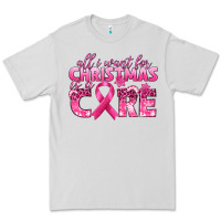 Dove Grey all i want for christmas is a cure breast cancer Premium Tee - texasbilliewilder