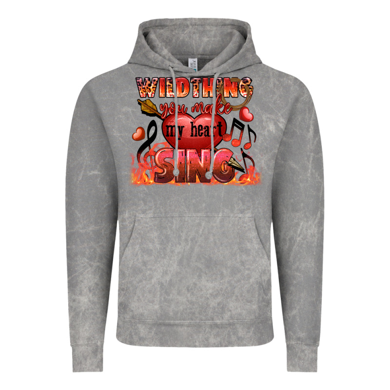 Valentine's Day Wild Thing You Make My Heart Sing Vintage Hoodie by FaDigitalArtStudio | Teevron