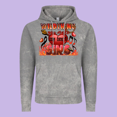 Valentine's Day Wild Thing You Make My Heart Sing Vintage Hoodie Designed By Fadigitalartstudio