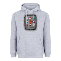 Heather Grey halloween funny set ghost mummy witch vampire and pumpkin t shirt Heavyweight Hoodie - maiPhamDesign