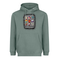 Sage halloween funny set ghost mummy witch vampire and pumpkin t shirt Heavyweight Hoodie - maiPhamDesign