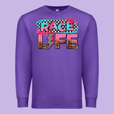 Race Life Premium Sweatshirt Designed By Adodesignshop