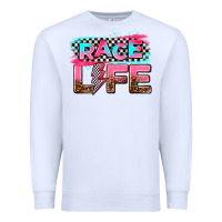 White race life Premium Sweatshirt - AdoDesignShop