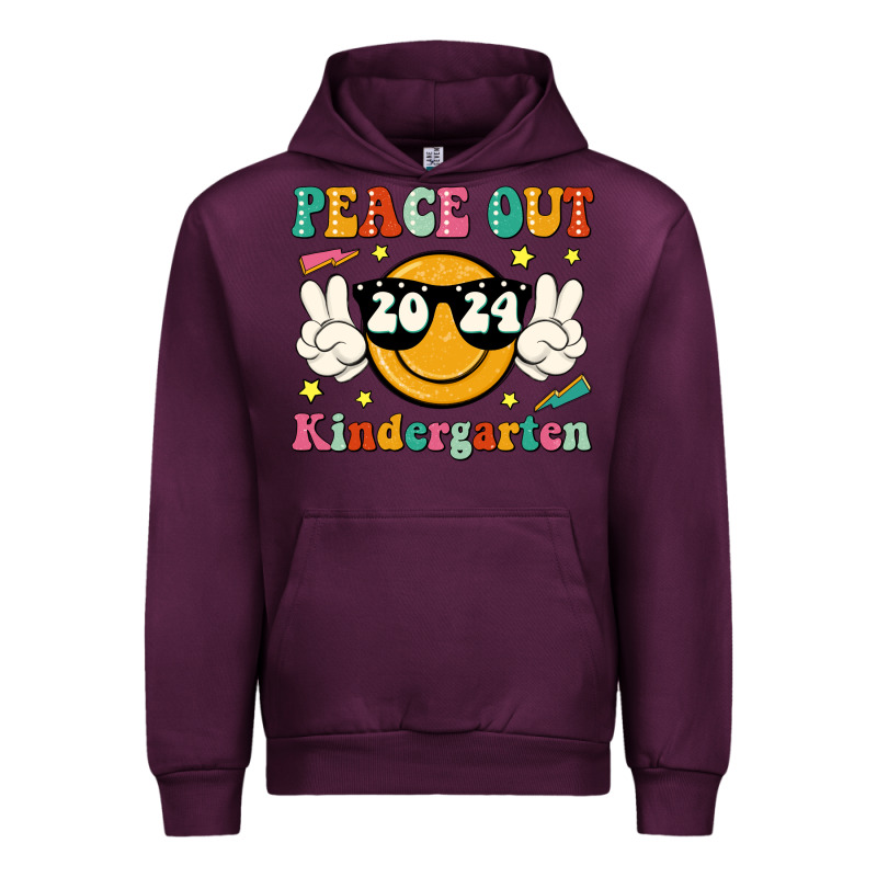 Peace Out 2024 Kindergarten Urban Hoodie by JahusDesignShop | Teevron