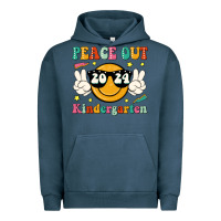 Pigment Midnight Navy peace out 2024 kindergarten Urban Hoodie - JahusDesignShop