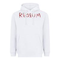White REDRUM T-Shirt Heavyweight Hoodie - maiPhamDesign