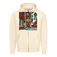 Sandshell Christmas African girl Zipper Hoodie - BarkalooDesign