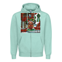 Seafoam Christmas African girl Zipper Hoodie - BarkalooDesign