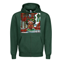 Christmas African Girl Zipper Hoodie | Teevron