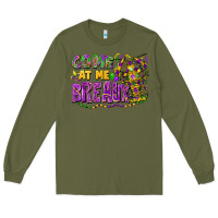 Army Green Come at me breaux Long Sleeve Tee - FaDigitalArtStudio