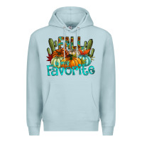 Blue Mist fall pumpkin art Premium Hoodie - CowhideDigitalArt