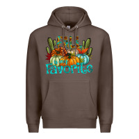 Coffee fall pumpkin art Premium Hoodie - CowhideDigitalArt