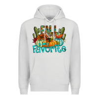 Dove Grey fall pumpkin art Premium Hoodie - CowhideDigitalArt
