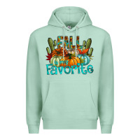 Seafoam fall pumpkin art Premium Hoodie - CowhideDigitalArt