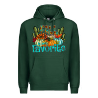Sports Green fall pumpkin art Premium Hoodie - CowhideDigitalArt