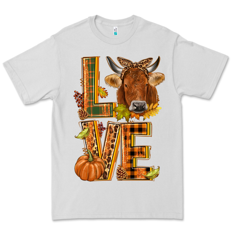 Love Fall Cow Premium Tee by NancyCooperArtShop | Teevron