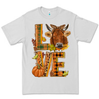 Dove Grey Love fall cow Premium Tee - NancyCooperArtShop