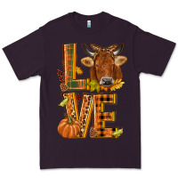 Plum Love fall cow Premium Tee - NancyCooperArtShop