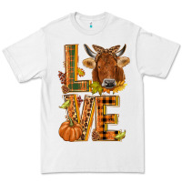 White Love fall cow Premium Tee - NancyCooperArtShop