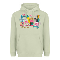 Matcha teacher coffee cup Heavyweight Hoodie - AdoDesignShop